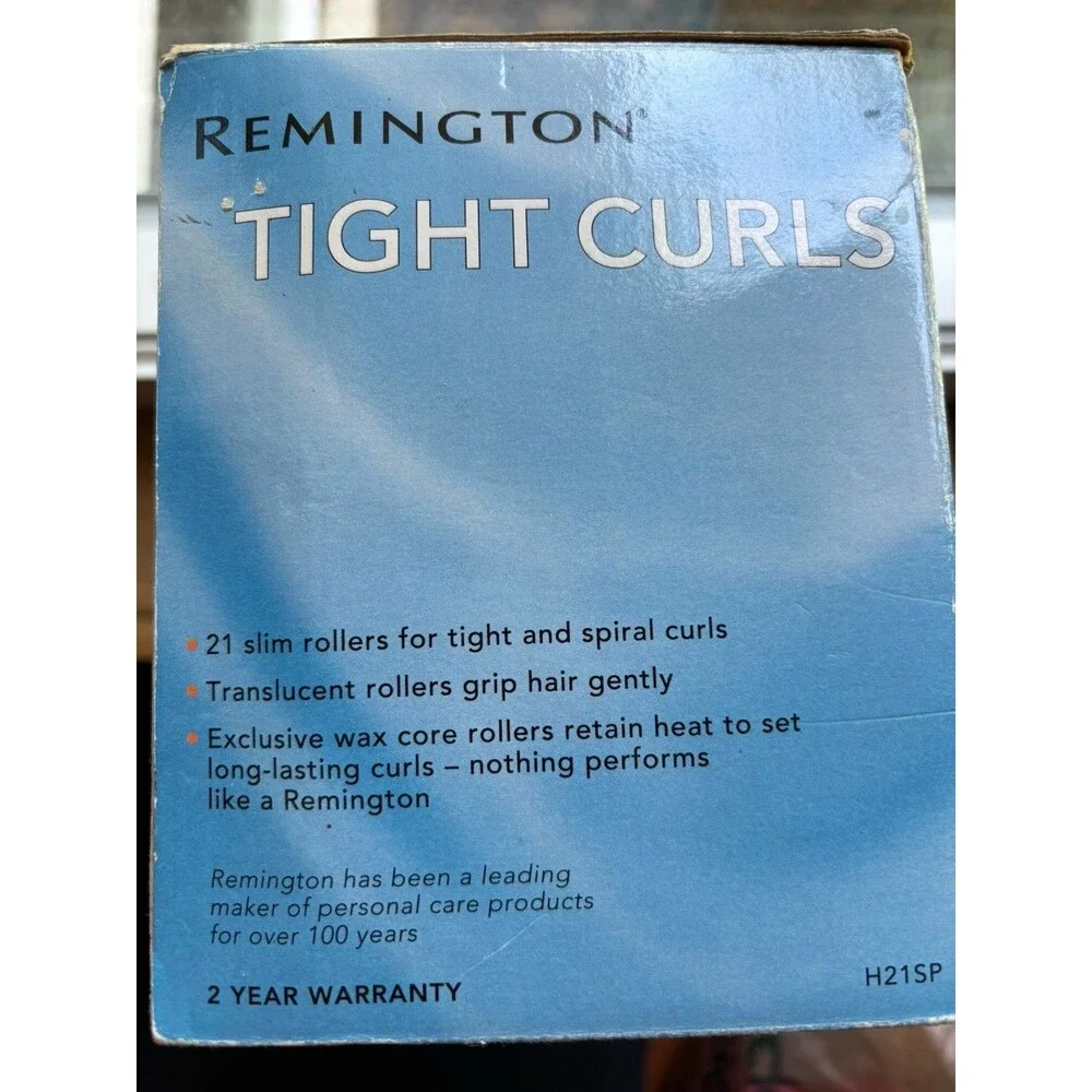 Remington Tight Curls Slim Hot Rollers 21 Rollers Clips Tight Waves Spiral New!